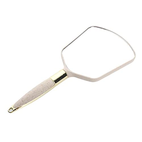 3xPlastic Handheld Makeup Cosmetic Mirrors for Vanity Home Salon Travel Beige-picture-46