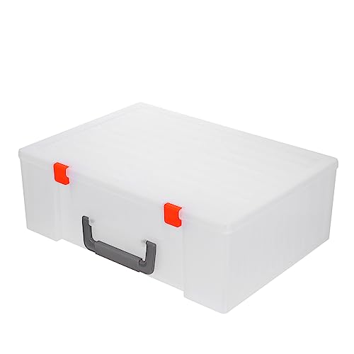 ARTIBETTER 1 Set Portable Photo Box Photo File Craft Keeper Craft Organizer Photograph Storage Boxes Photo Container Album Photo Clear Container Photo Storage Bins Photo Case Keeper Plastic
