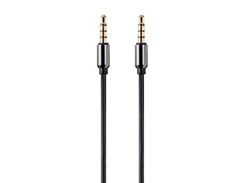 Cable Auxiliar de Audio TRRS Monoprice Onyx de 3.5 mm y 4.5 Metros para Micrófono