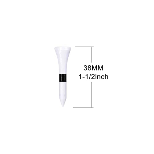 Image of Wooden Golf Tees 1 1 /2 inch Pack of 100 38mm White