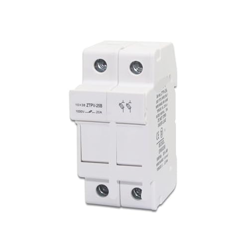 Base fusible photovoltaïque DC 10x38 anti-court-circuit 1000V 2P de sécurité