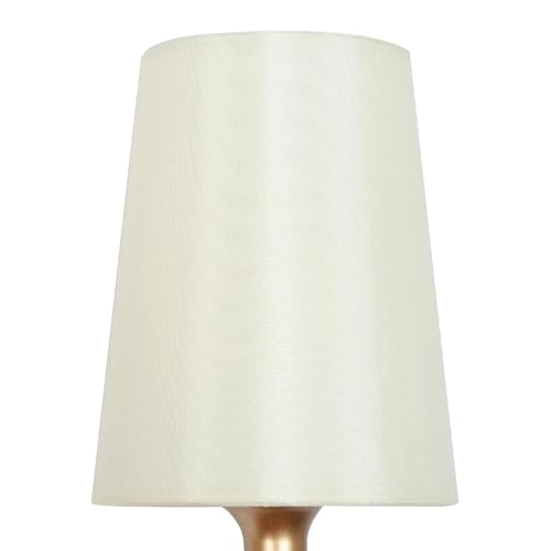 Image of KSANA Gold Bathroom Light Fixtures, 4 Light Modern Vanity Lights for Bathroom with White Fabric Shade, 29 Inch Bathroom Lighting Lights Fixtures Over Mirror