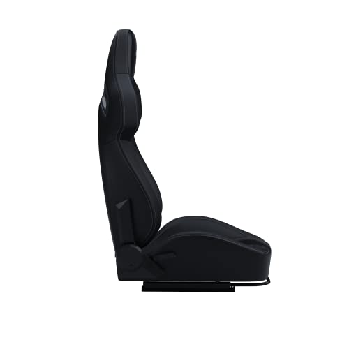 GT Omega RS12 Simulator Seat with Lumbar Support Cushion - Black Fabric
