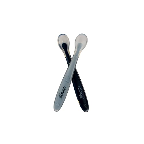 Clingo Colheres De Silicone Premium Marinho (2 Unidades)