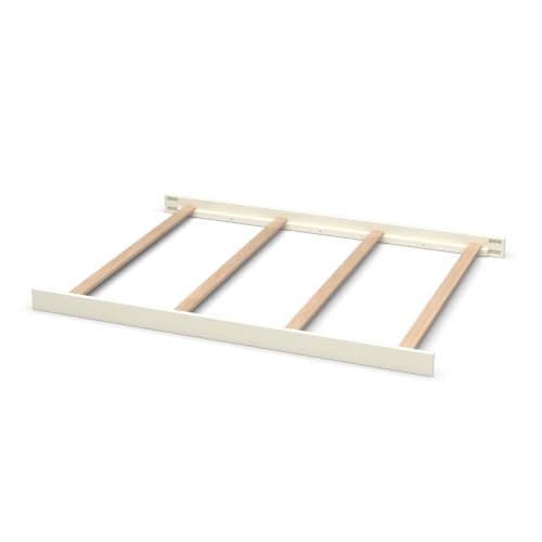 Image of CC KITS Full-Size Conversion Kit Bed Rails for SmartStuff Convertible Cribs by Universal Furniture - Solid Wood Rail - Toddler and Adult Bed Rail for Full-Size Beds - Nursery Furniture (Parchment)