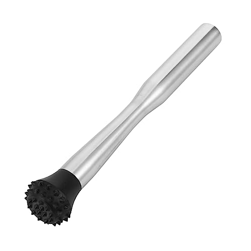 BEBEMOKO Ice Crushed Bar Tool Professional Popsicle Stick Bar Mixing Utensils Stainless Steel Pestle