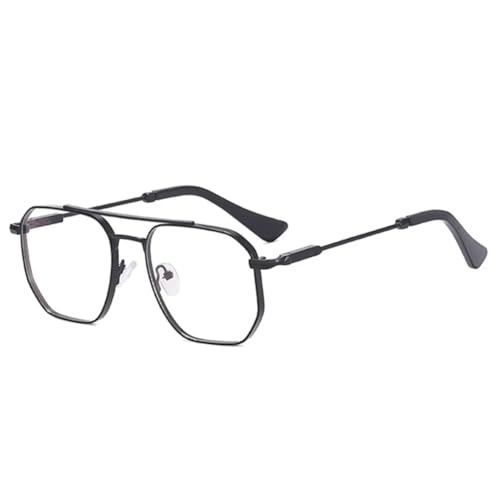 Lunettes de vue carrées rétro en métal haut de gamme pour un style masculin affirmé