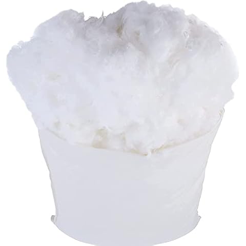 Extra Soft & Pure Virgin Hollow Fibre Stuffing Toys, Pillows, Cushion, Ped Beds Filling Teddy Bear Anti-Allergenic Soft White 100% Polyester High Grade Soft Hollow Fibre (500 GRAMS) Cover