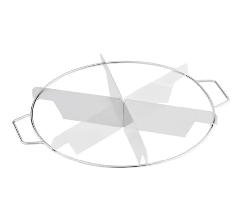 Soro Essentials- 6 Cut Stainless Steel 10” Pie Cutter with Side Handles- Pie Slicer Round Cake and Pie Slicer Cake Divider Cheesecake Cutter Equal Portion Cutter Slicer Baking Tool