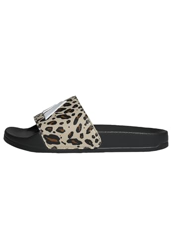 Adidas Unisex - Bambini E Ragazzi Adilette Shower Logo Sandals Kids, Crystal Linen/Core White/Core Black, 30 Eu