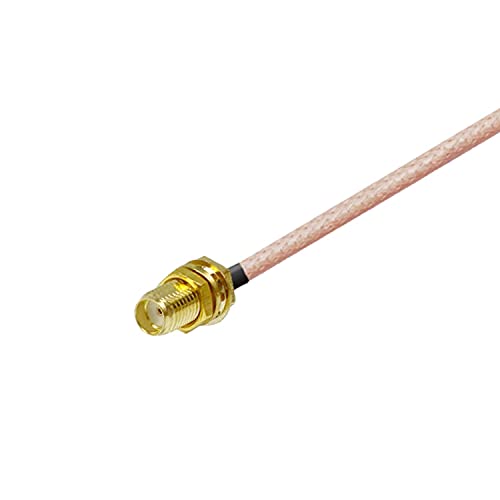 Vecys 2PCS SMA Female to Female Cable SMA Bulkhead Female Pigtail Cable RG316 6"/15cm, 15CM 2 - Image 4