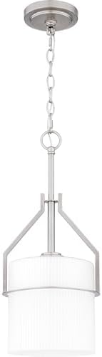 Quoizel Seymour 1-Light Brushed Nickel Mini Pendant Light