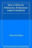 How To Write For Publication 0746305389 Book Cover