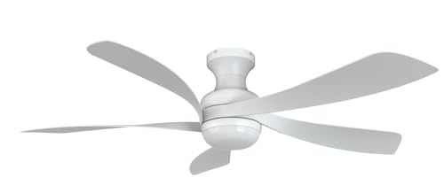 Sofucor 132cm Smart Ventilador de Techo con Luz, Alexa/APP/Google, Mando a Distancia, WiFi, Motor DC, Temporizador, 3 Temperatura de Color, 6 Velocidades, LED Silencioso Ventilador Techo para Salon