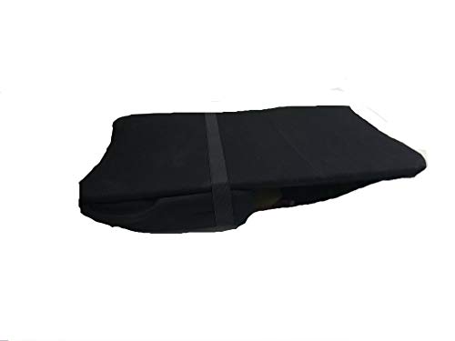 Image of Original BackJack-Made in THE USA- Folding Black Cotton Fabric Lightweight Floor Seating Chair for Gaming, Families, Parents, Daycare, Back Support, Reading, Yoga, Meditation, School