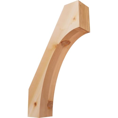 Ekena Millwork BRC06X18X30WTL00SWR 5 1/2"W x 18"D x 30"H Westlake Smooth Knee Brace, Western Red Cedar