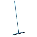 Vikan 29603 + 77543 Blue 24" Polypropylene Floor Squeegee with Ultra Hygienic Handle | Double-Blade Cassette | FDA Compliant | Commercial & Food Industry Cleaning Tool