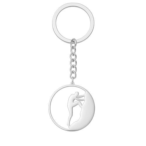 Rock Climbing Keychain –with Climber Design Bag Charms for Women,Cute