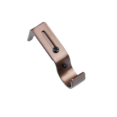 TopHomer Lot de 3 supports de tringle à rideaux réglables, très résistants, en fer marron, support mural, bronze