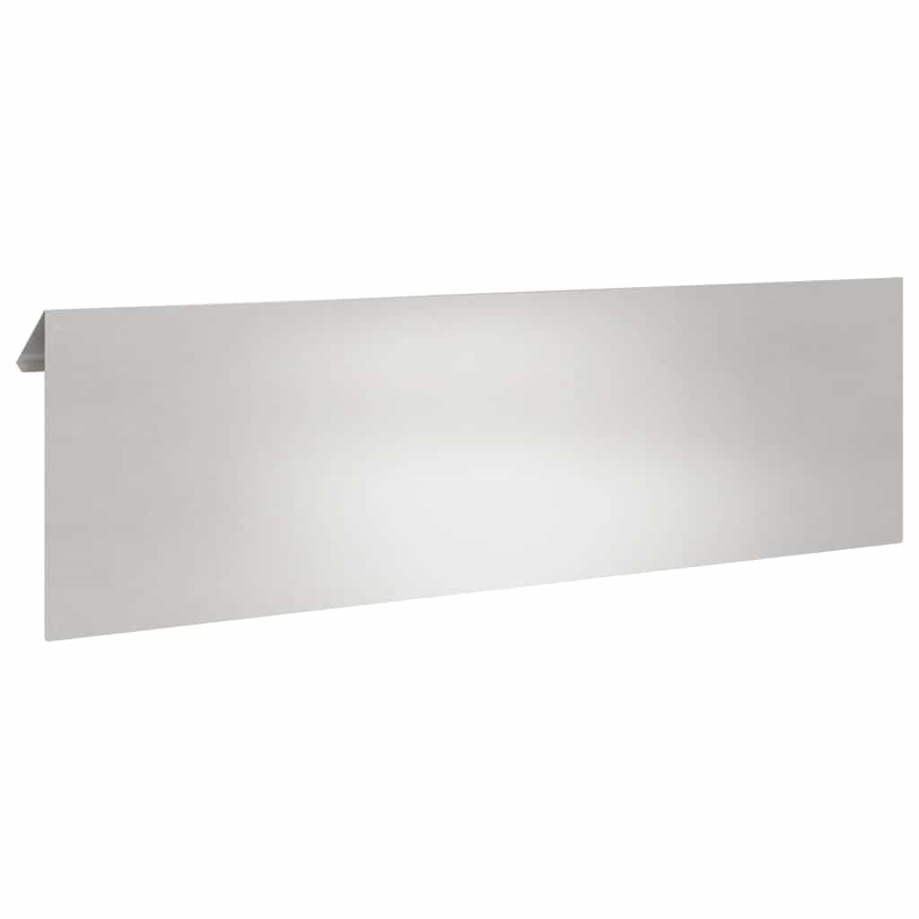 Metall-Schneckenzaun Silber 100 x 3,5 x 25 cm Edelstahl – Stabiler Schneckenzaun für Gartenbeete und Terrassen, einfache Montage als DIY-Projekt, wetterfeste Barriere mit modernem