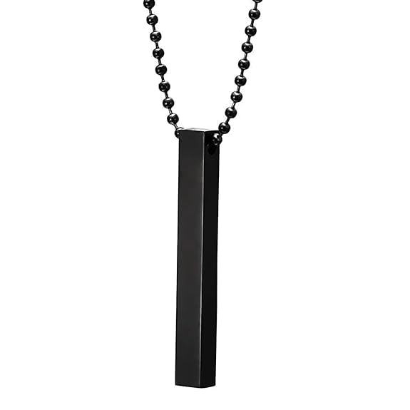 See full amazon price history chart for SMYKKER FASHION Stylish Mens 3D Cuboid Bar Locket Necklace – Black Stainless Steel Pendant SMYKKER FASHION Stylish Mens 3D Cuboid Bar Locket Necklace – Black Stainless Steel Pendant (B0D88SQ9C9) Amazon Price History, Amazon Price Tracker