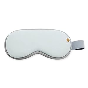 Electric Heated Eye Mask Heat Eye Compress USB Steam Eye Mask for Dry Eyes, SPA Warm Eye Mask, Relief Eye Fatigue (Color : Green, Size : 20 * 9cm)