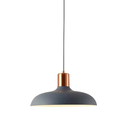 Lampe à suspension Macaron bleue 30cm lustre design nordique salon