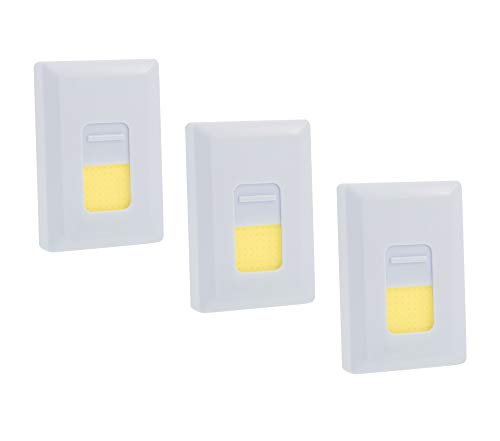 LitezAll Glyde Wireless Night Light Switch (3-pack) w/ 400 Lumen - Portable COB