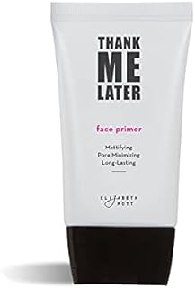 Cruelty-Free Matte Makeup Base Primer for Face: Elizabeth Mott Thank Me Later Face Primer for Oily Skin - Pore Minimizer, Shine Control Make Up Primer to Hide Wrinkles and Fine Lines (30g)