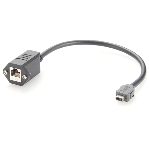 CLPQMNBJE IX Industrial CAT6A �P�[�u�� A-Key �� RJ45���X�W���b�N SFTP 0.3m 10Gbps