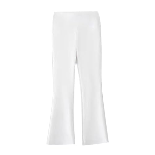 Girls High Waisted Flare Pants Black Soft Stretchy Solid Color Pants Elastic Waist Stretch Yoga Active Trousers