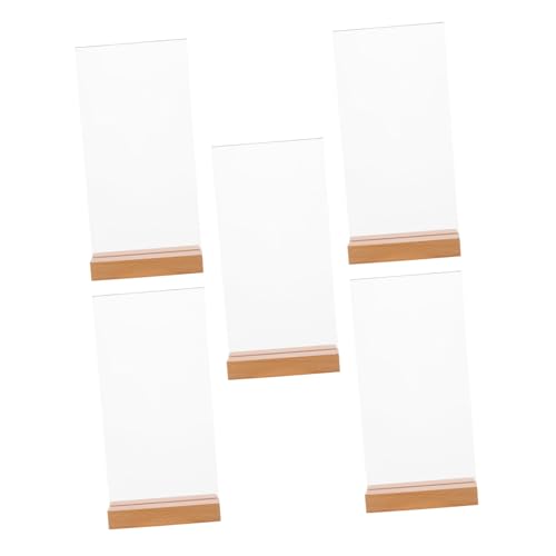 Porte-menu double face transparent avec socle pour affichage de flyers - 2