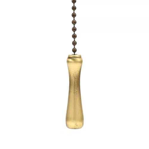 Image of IFNOW Ceiling Fan Pull Chain Metal Fan Pull Chain Extension, Ceiling Fan Chain Connector, Diameter 3.2mm 13 Feet Long with 16 PCS Connectors (6.5 Feet Bronze*2)