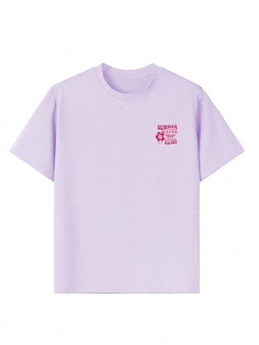 Girls Letter Graphic Tees Short Sleeve Kids Casual T Shirts2