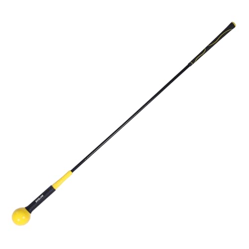 BGOJABゴルフスイングトレーナー補助、48インチスイングトレーニングスティック、リズム、柔軟性、バランス、テンポ、強度を向上させる、ウォームアップ練習器具、屋内&屋外用、ゴルファーへの心のこもったギフト