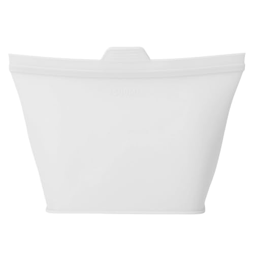 JSGHGDF Bolsas de silicona resistentes y eficientes con cremallera para almacenamiento de alimentos frescos, adecuadas para picnics, almuerzos, cocinas, uso en el hogar, bolsas de silicona multiusos