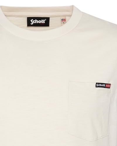 Round Neck Tank Top Schott,TSKEA3, Off White, L - Image 2