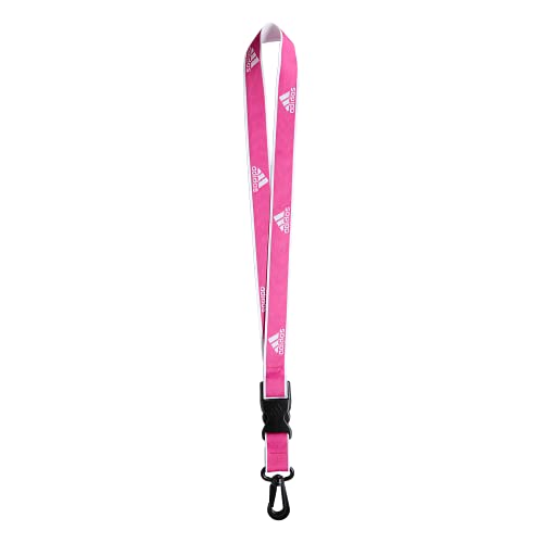 Image of adidas Unisex Adult Lanyard for Keys, ID Badge Holder, Keychain with Breakaway Buckle