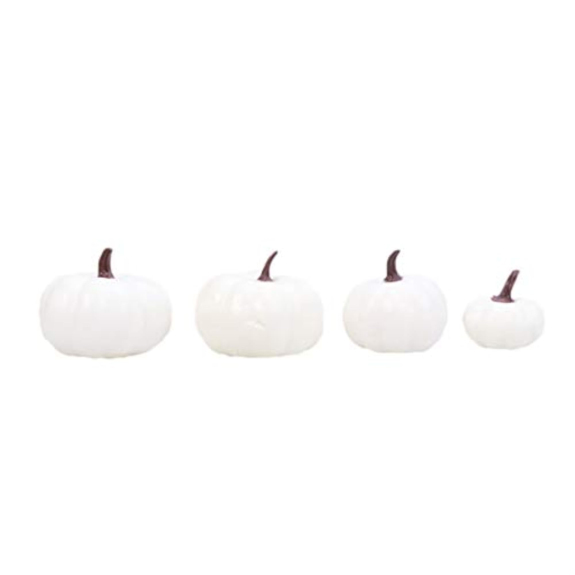 12pcs Halloween White Foam Pumpkin Artificial Pumpkins for Fall Decor