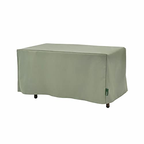 Modern Leisure® Basics Patio Ottoman/Coffee Table Cover, 37" L X 22" W X 17" H, Sage #TOP29
