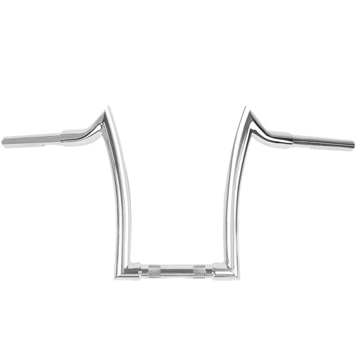 14' Rise Chrome Ape Hanger Handlebar Fit for Harley Sportster 883 1200 XL Softail FLST FXST Dyna, Road King Handlebars 1994-2023, Road Glide Handle Bar 1998-2013, 1.25” Fat 1' Clamp Meathook Bar