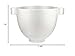 KitchenAid 5 Quart Ceramic Bowl for all KitchenAid 4.5-5 Quart Tilt-Head Stand Mixers KSM2CB5PSS, Speckled Stone