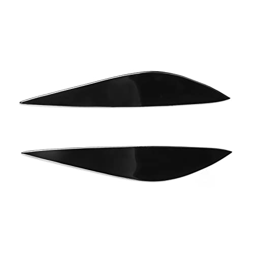 Paupières de phares aérodynamiques Mercedes W204 protection et style noir laqué