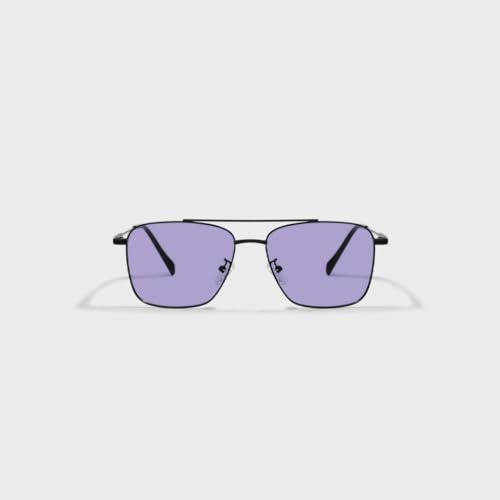 Image of SAM AND MARSHALL VEIN Sunglass I 400% UV Protection I Metal Sunglass I Square Sunglass I Double Bar I Unisex