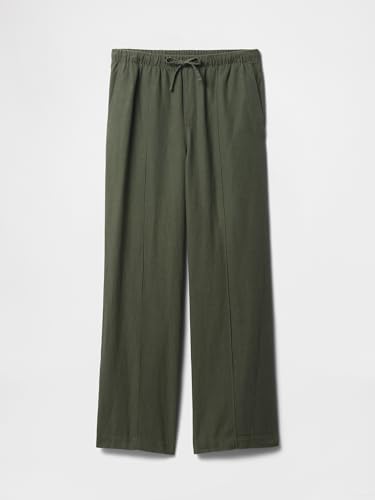 Image of Gap Womens Wide Leg Linen Pull on Pant