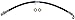 Dorman H622334 Rear Passenger Side Brake Hydraulic Hose for Select Subaru Models