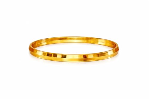 Maitri Gold Plated kada Bracelet, Polished Finish, Slim Design, Fashion Jewelry for Men and Women (2x12) Deal