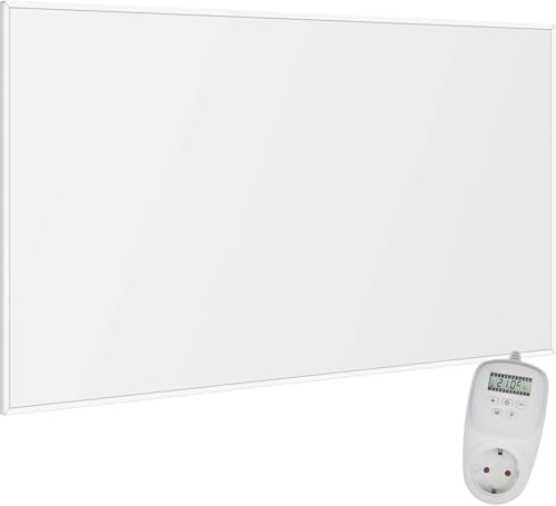 Bild 15 - VIESTA® F300 Infrarot Wandheizung 300W mit TH10 Thermostat – flaches Carbon Crystal Heizpaneel – elektrische Infrarotheizung zur Wandmontage, ideal für Wohnräume & Badezimmer