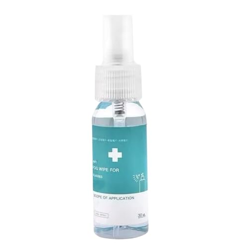 Toulifly Spray Antivaho para Gafas, Spray Antivaho, Anti Fog Spray, Portátil Spray 2 en 1 Limpiador y antivaho para Gafas para Gafas de natación Ventana de automóvil Lentes de Parabrisas (30 ml)