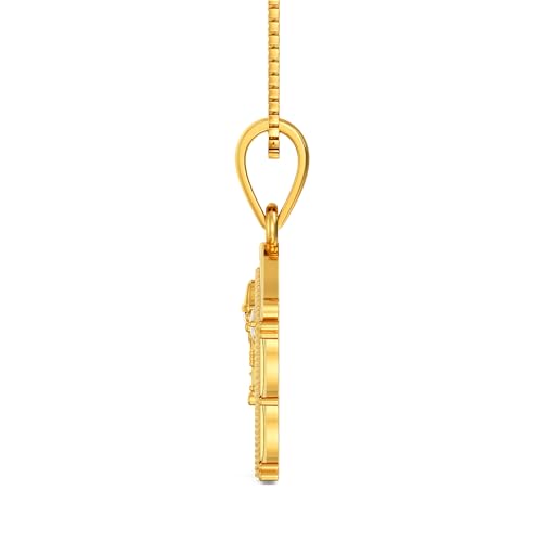 Image of Joyalukkas 22K 916 Purity Divine Blessing Lord Tirupati Balaji's Gold Pendant for Unisex